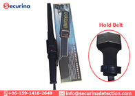 Adjustable Sensitivity Knob Handheld Wand Metal Detector Black With Rubber Grip