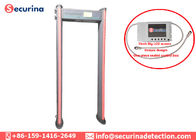 Light 55 Kgs Commercial Metal Detector , Metal Detector Door Frame 33 Detecting Zones