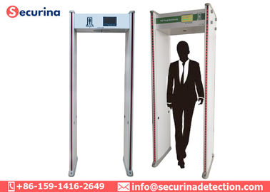 200 Level LCD Screen Metal Detector Security Doors With Intelligent Convert Zones Function