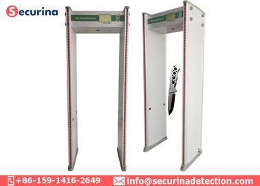 Security Body Scanner Walk Through Metal Detector With Human Indicating Lights