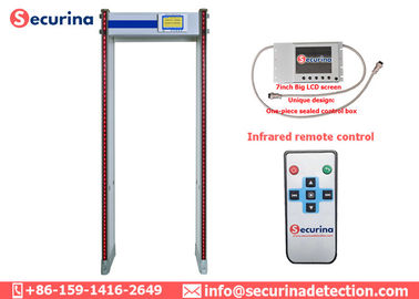 Entrance Door Frame Metal Detector Airport Security Scanner With 760mm Passenger Channal Size