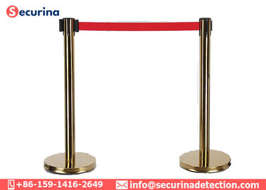 Crowded Control Security Bollards Barrier Retractable Rope Traffic Barrier Guardrail