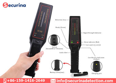 9V Battery Hand Held Security Detector Signal LED bar Mobile Security Wand GC-1002