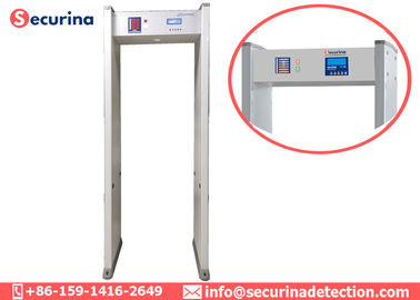 IR System Multi Zone Walk Through Metal Detector Gate With Both Sided LED