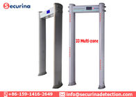 7 Inch Screen Walk Through Metal Detector Gate Elliptical Column Adopt ABS Door Frame