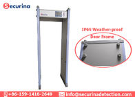 300 Level High Sensitivity Door Frame Metal Detector Multi Detecting Zones IP65 Waterproof