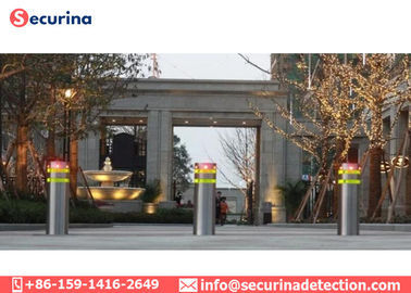 Parking Lot Automatic Road Security Bollards Time Adjustable Anti Terrorism