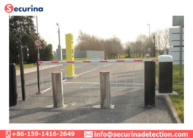 213mm Colorful Security Bollards A3 Carbon Steel 70 Ton Load Vane Pump