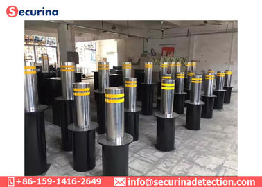 213mm Colorful Security Bollards A3 Carbon Steel 70 Ton Load Vane Pump