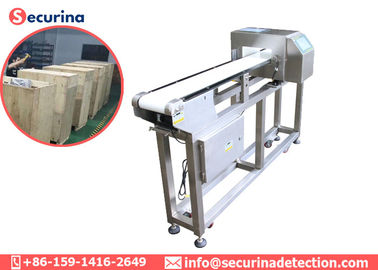 Industrial Metal Detector Machine Chain Conveyor Style Customized Width