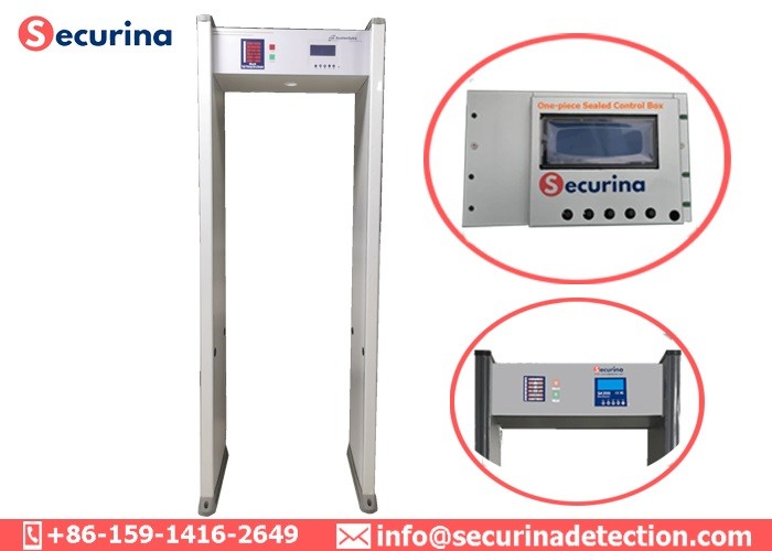 12W Walk Through Security Detector 6 Multi Zones Scanner Door DSP