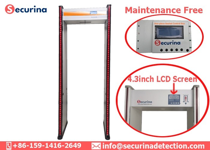 Full Body Walk Through Security Detector Door Frame Arched Metal Scaner ...