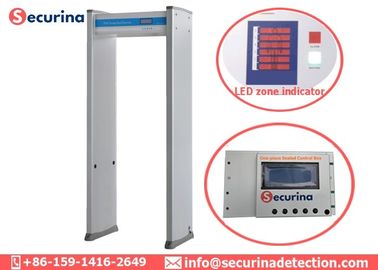 Airport Metal Detector Body Scanner 40 Hours Continuously 6 Detecting Zones