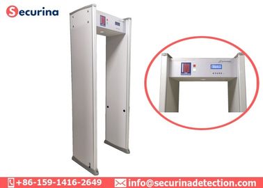 4inch LCD Screen Metal Walk Through Security Detector 6 Zones 200 Sensitivity Level