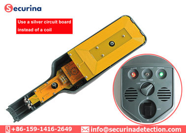 Sound / Light Alarm Metal Hand Held Security Detector Anti Throw ABS CE Standard