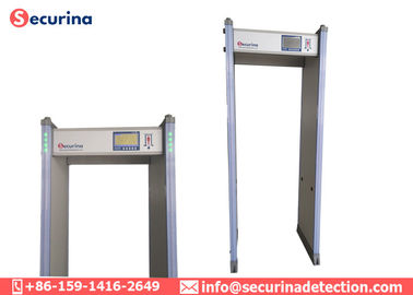 Commercial Metal Walk Through Gate , Door Frame Metal Detector 760mm Tunnel Size