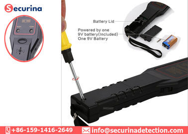9V Battery Hand Held Metal Security Detector 22KHz GC1002 With LED Indicator