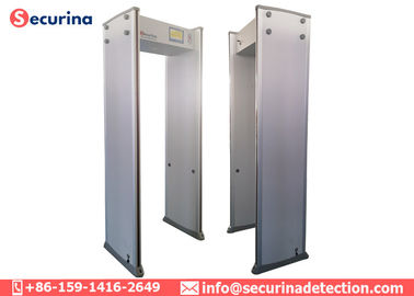 7 Inch LCD Display Door Frame Metal Detector 33 Pinpoint Zone For Doorways Access Control