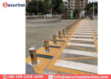 304 Stainless Steel Hydraulic Automatic Parking Rising Bollards Car Park Security Bollards