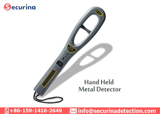 240VAC Hand Held Security Detector 22KhZ LED Vibration Alarm 6hrs Charging